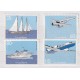 PORTUGAL AZORES 1991 SERIE COMPLETA DE ESTAMPILLAS NUEVAS MINT BARCOS AVIONES